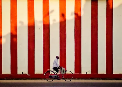 Cyclist , Jaffna, Sri Lanka