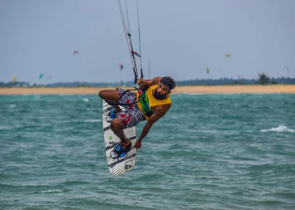 Kite Surfer, Kalpitiya, Sri Lanka