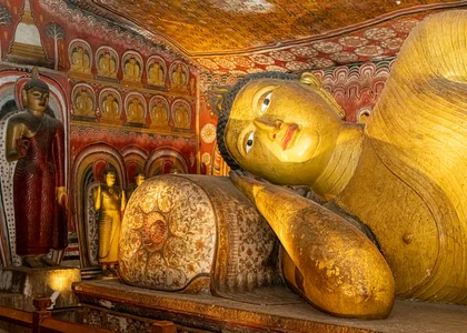 Reclining Buddha, Dambulla, Sri Lanka