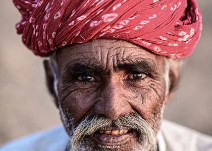 Rabari Turban Man, Rajasthan, India