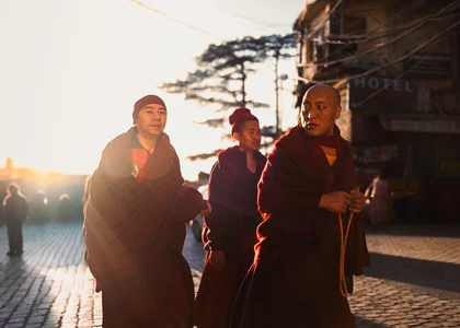 Sunrise Monks, Dharamshala, India