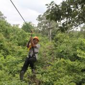 Ziplining in Angkor