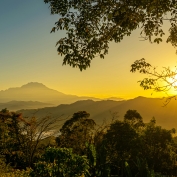 Sunset over Borneo