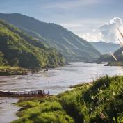 Riverside view in Pakbeng