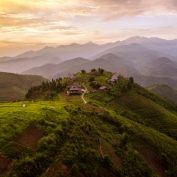 Aerial view of Topas Ecolodge