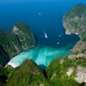 Aerial view of Ko Phi Phi, Thailand