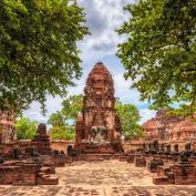 Wat Maha That temple in Ayutthaya