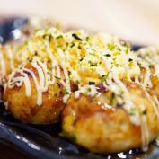 Deep fried octopus balls with Japanese mayonnaise