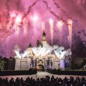 Fireworks over Disneyland Hong Kong