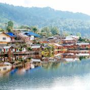 Waterfront village in Mae Hong Son