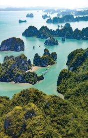 Vietnam - Halong Bay - Aerial View - Stock