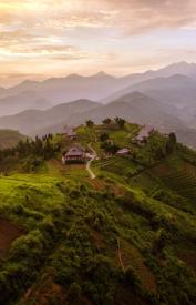 Aerial view of Topas Ecolodge
