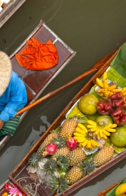 Floating market in Thailand