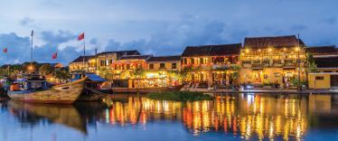 Hoi An waterfront at night 