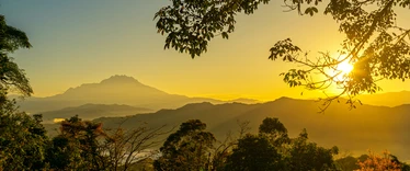 Sunset over Borneo
