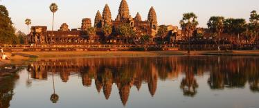 Sunrise at Angkor Wat temple