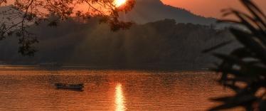 Sunset over Mekong
