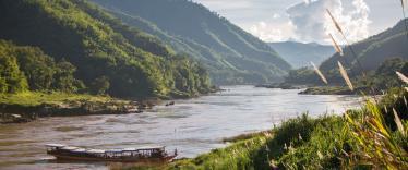 Riverside view in Pakbeng