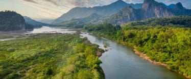 Mekong River in Laos near Luang Prabang