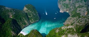 Aerial view of Ko Phi Phi, Thailand 
