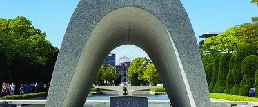 Stone peace memorial at Hiroshima 