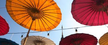 Colourful umbrellas 