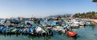 Boats in Cheung Chau harbour 