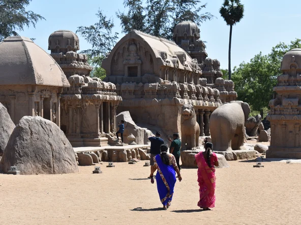 Temple site in Mahabalipuram