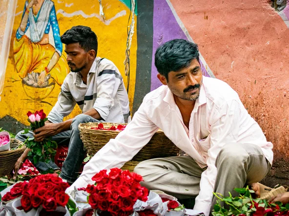 Mumbai flower market