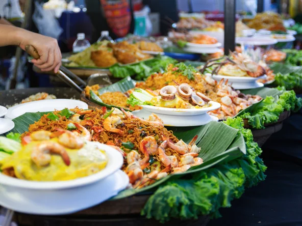 Bangkok food market