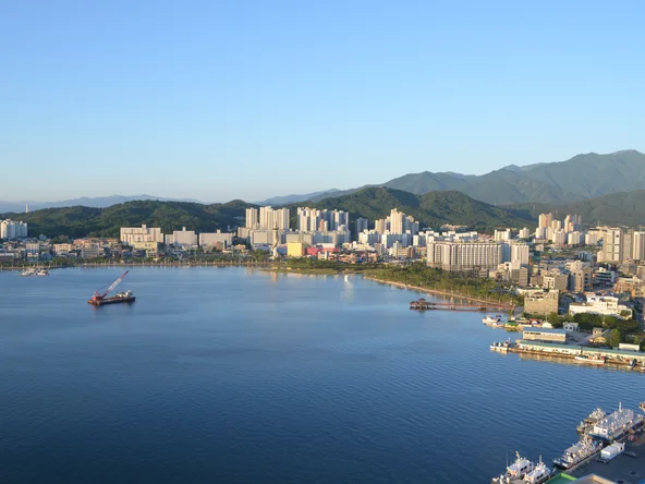 The view over Sokcho coast 