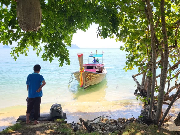 A traditional boat transfer from Ko Yao Noi island