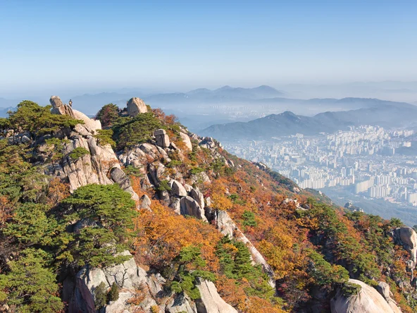 View from Dobongsan Seoul Bukhansan national park