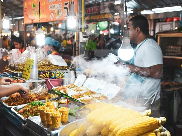 A food market in Phuket Thailand