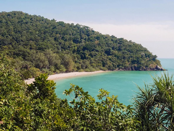 View of secluded Ko Lanta beach
