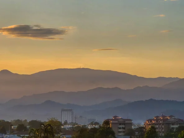 Sunrise over Kota Kinabalu