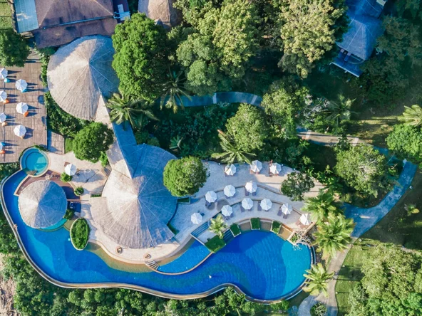 Koh Yao Yai Village Ariel View