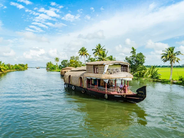 Backwaters Houseboat, Kerala, India