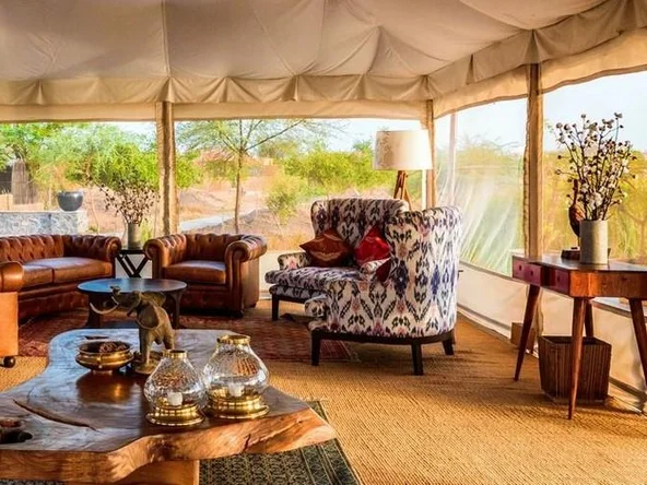 Blackbuck Lodge Lobby, Velavadar, India