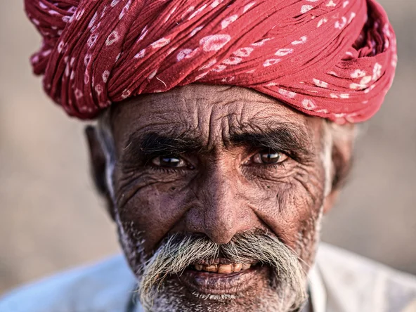 Rabari Turban Man, Rajasthan, India