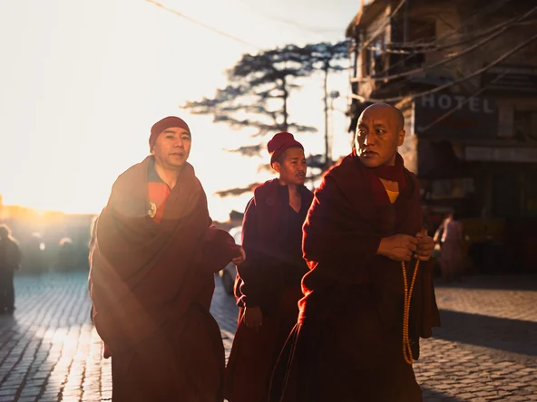 Sunrise Monks, Dharamshala, India