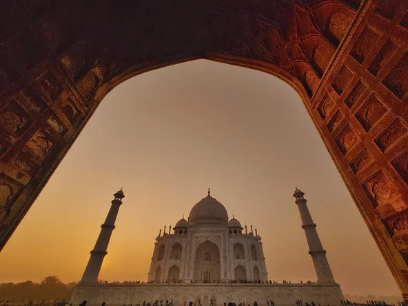 Taj Mahal Fish Eye, Agra, India