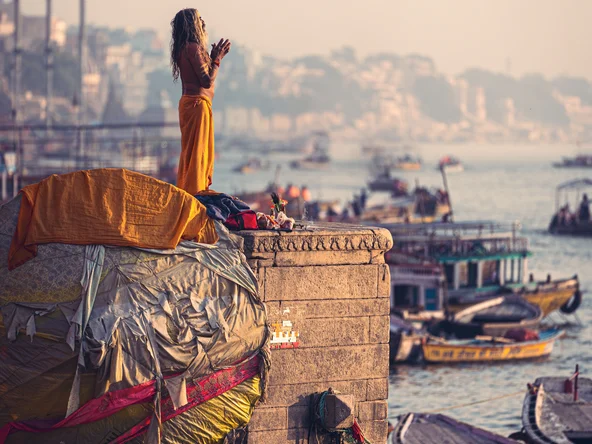 Varanasi Sunrise Sadhu, Varanasi, India