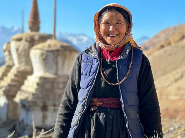 Ladakh lady, Ladakh, India