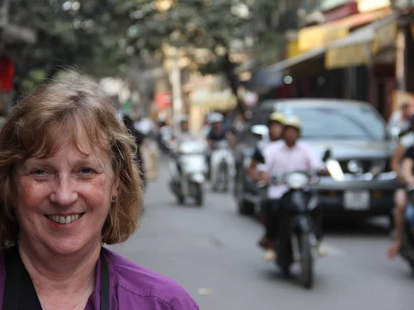 Lesley in Hanoi