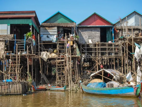 Stilt houses on Tonle Sap