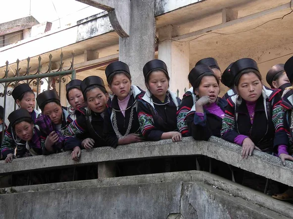 Black Hmong women in northern Vietnam