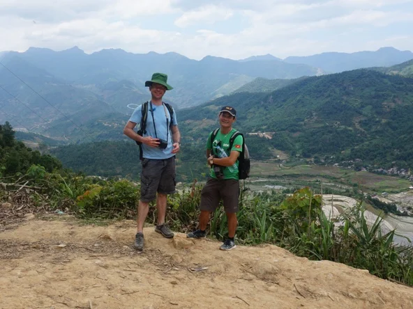 Colin and Mr Tien, admiring the beautiful views