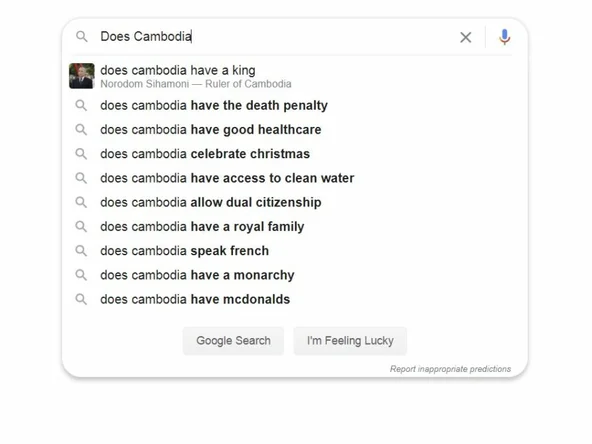 Cambodia Questions post - Google