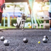 Playing boules